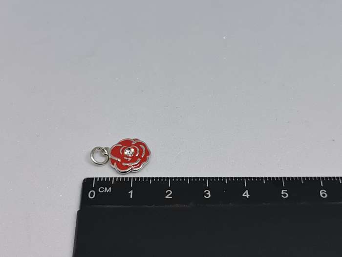 Silver Flower Charm