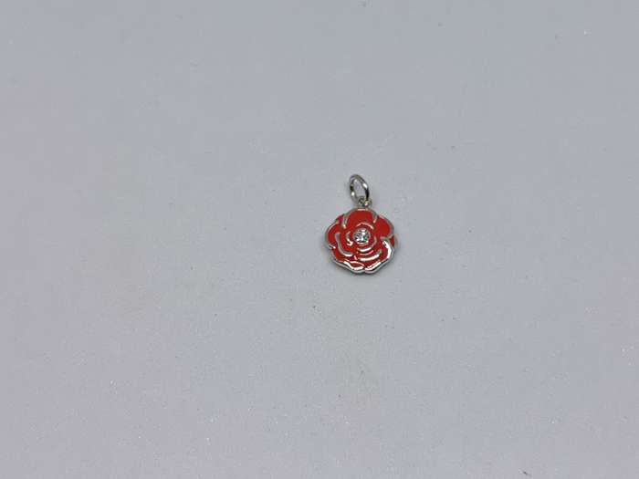 Silver Flower Charm