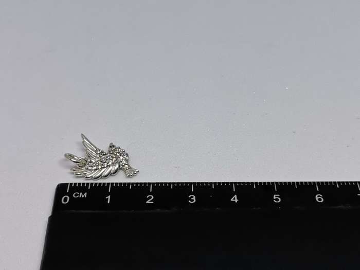 Silver Bird Charm