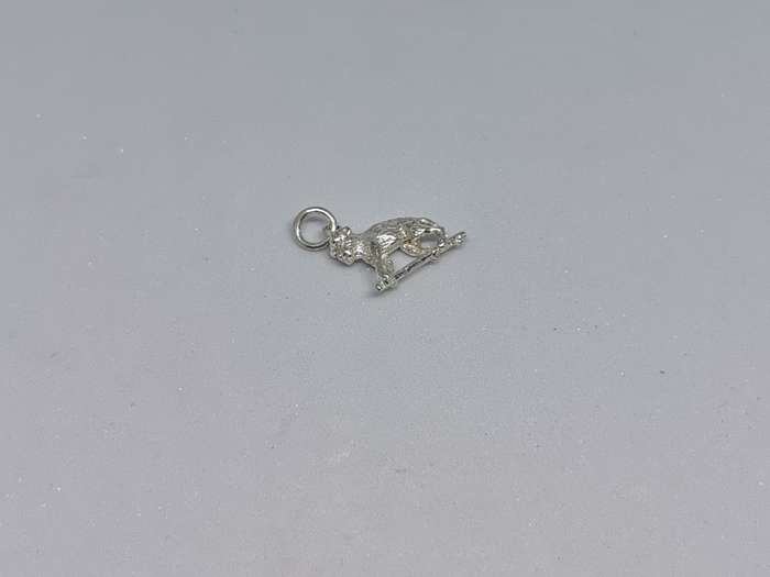 Silver Baboon Charm