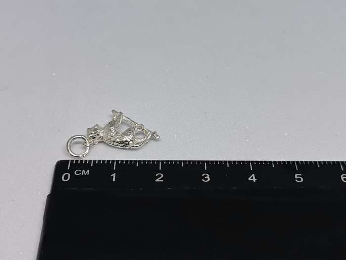 Silver Baboon Charm