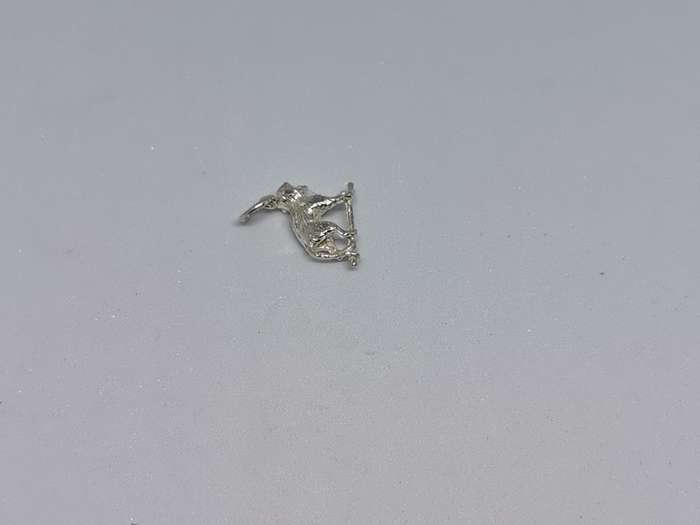 Silver Baboon Charm