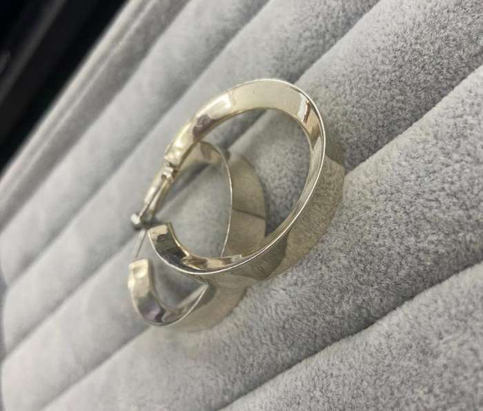 Silver Hoop Earrings