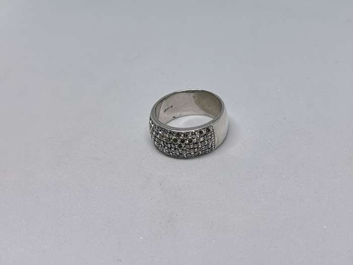 Dazzling Silver Pave ring