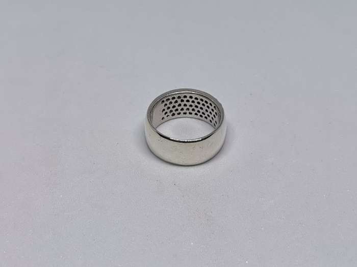 Dazzling Silver Pave ring