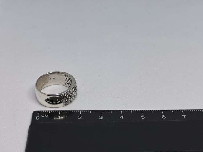 Dazzling Silver Pave ring