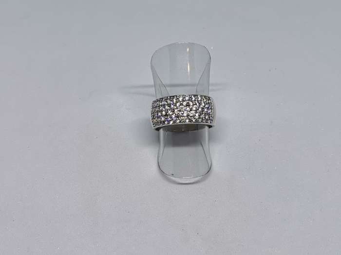 Dazzling Silver Pave ring