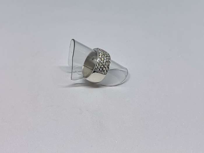 Dazzling Silver Pave ring