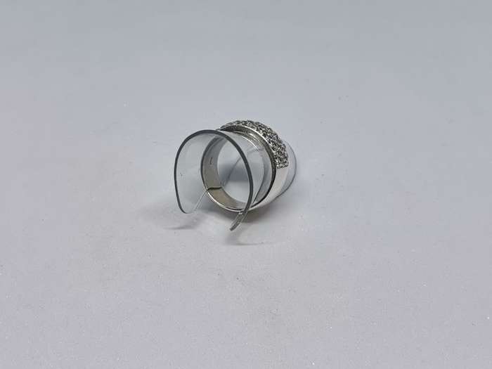 Dazzling Silver Pave ring