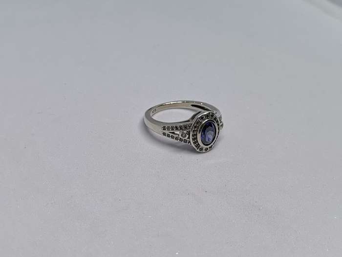 Gorgeous Silver Sapphire Ring