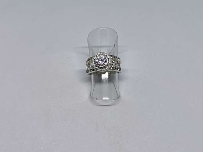 Silver Halo Ring