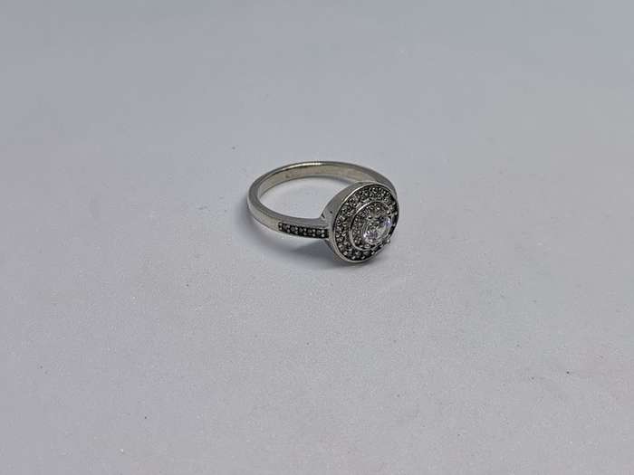Silver Halo Ring