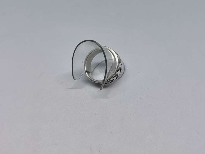 Oxidized Silver Arrow Ring