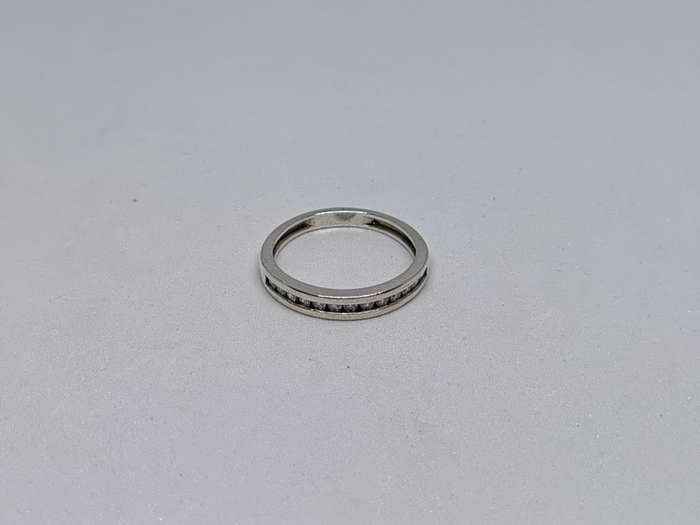 Silver Half Eternity Ring