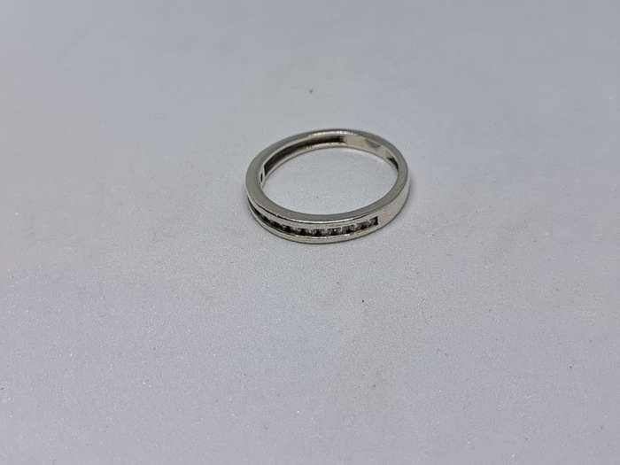 Silver Half Eternity Ring