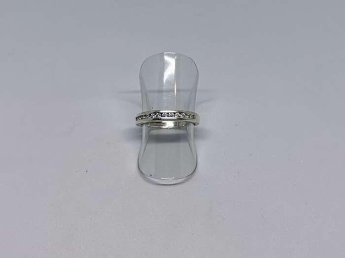 Silver Half Eternity Ring