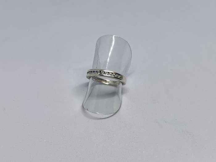 Silver Half Eternity Ring