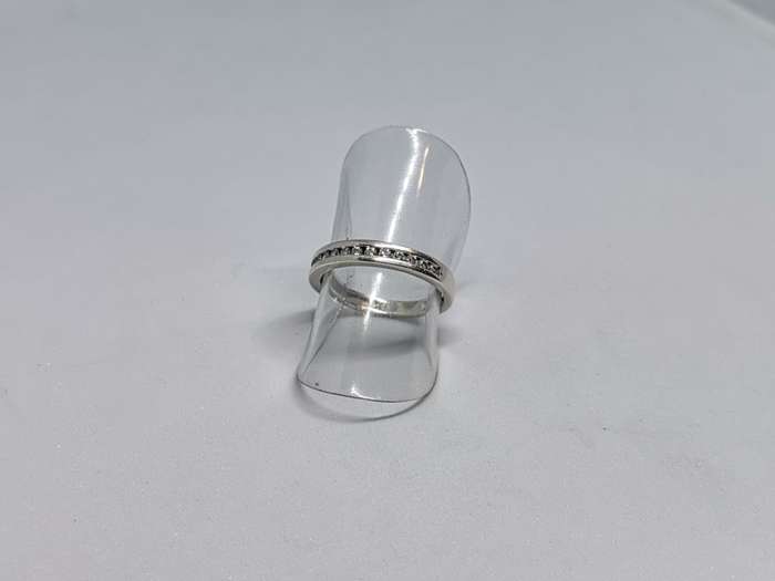 Silver Half Eternity Ring