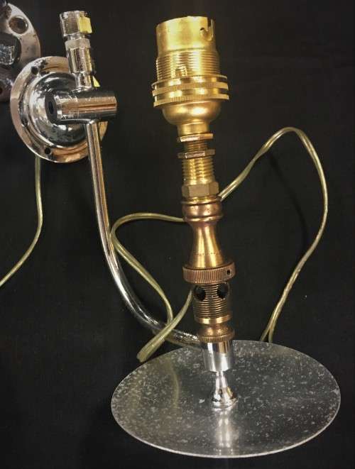 Converted Wall-Mount Gas Lights