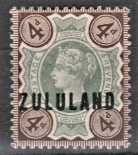 Zululand - 1888 4d - MM