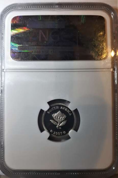 2007 SA Silver Polar Year 2 1/2c Tickey  - PF68UC