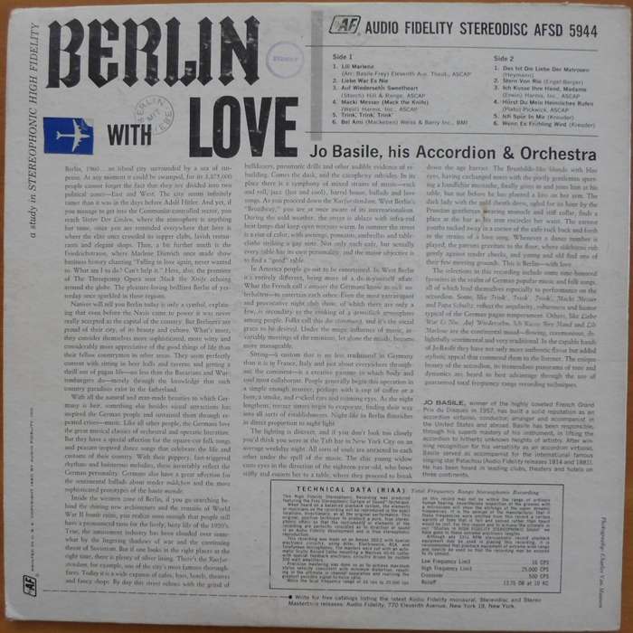 Jo Basile, His Accordion & Orchestra - Berlin with Love