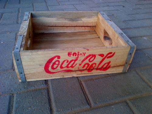 COCA COLA WOODEN CREATE