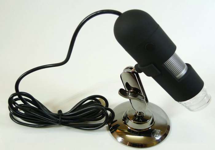usb microscope demo model 20 x - 200 x with camera build in