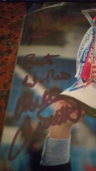 Signed Walter Smith Ranger`s-Man United ex coach autograph.