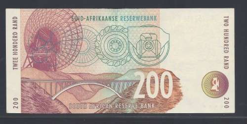 RSA 1999 Mboweni First Issue R200 AB prefix - Scarce