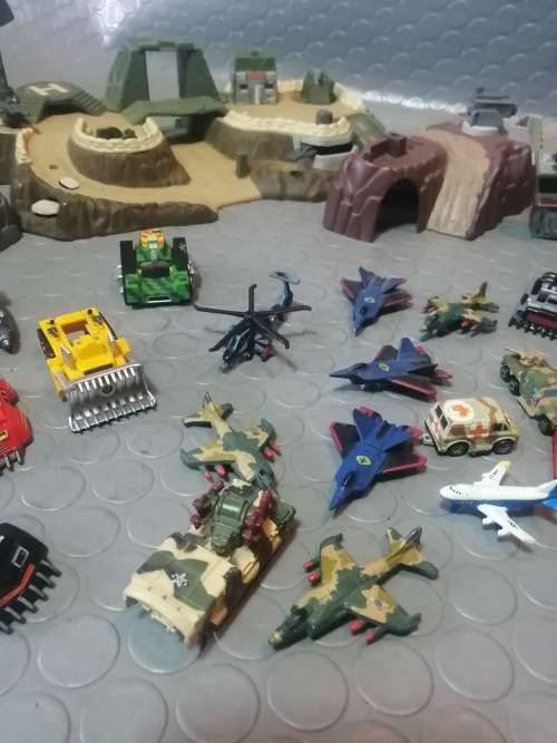 Micro Machines Playset and Military Micros
