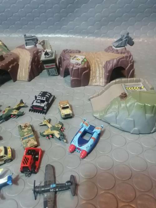 Micro Machines Playset and Military Micros