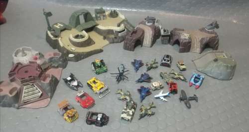Micro Machines Playset and Military Micros