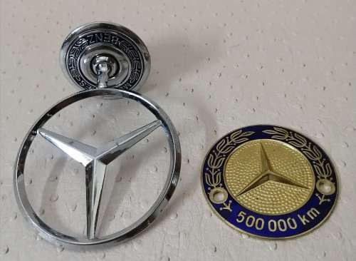 Collectors Dream!!! Stunning Vintage Pair of Mercedes Benz Badges
