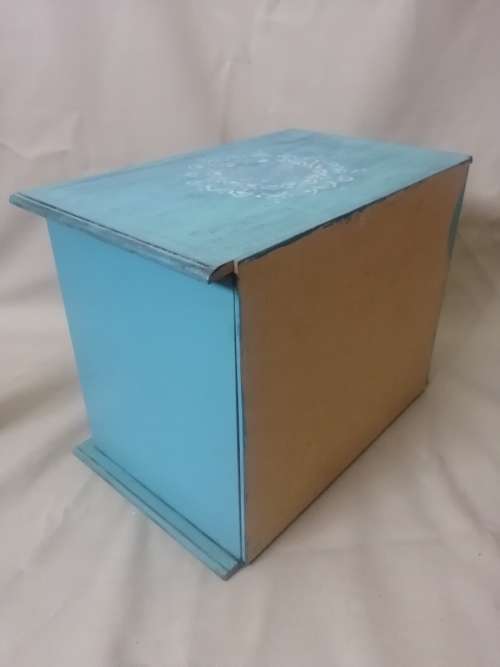 Vintage Mini Tabletop Wooden Cabinet - 2 Drawer