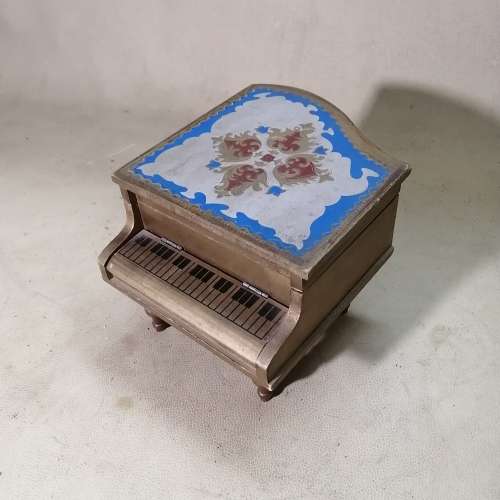 Vintage Grand Piano Italian Florentine Guild Wood Music Musical Jewelry Box