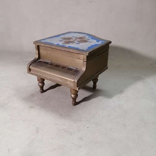 Vintage Grand Piano Italian Florentine Guild Wood Music Musical Jewelry Box