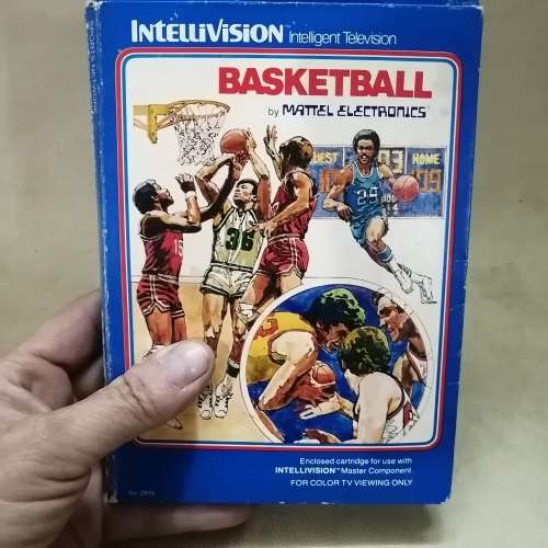 VINTAGE INTELLIVISION BASKETBALL GAME CARTRIDGE IN BOX - 5 OF 7 GAMES ON OFFER