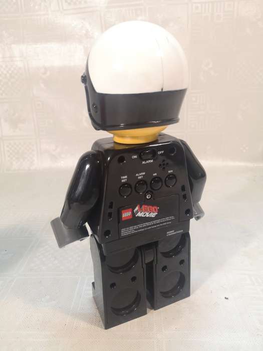 ORIGINAL LEGO MOVIE BAD COP ALARM CLOCK WITH NIGHT LIGHT 100% WORKING