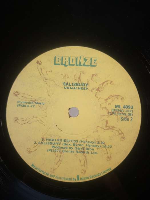 Uriah Heep`s Salisbury LP - Good Condition