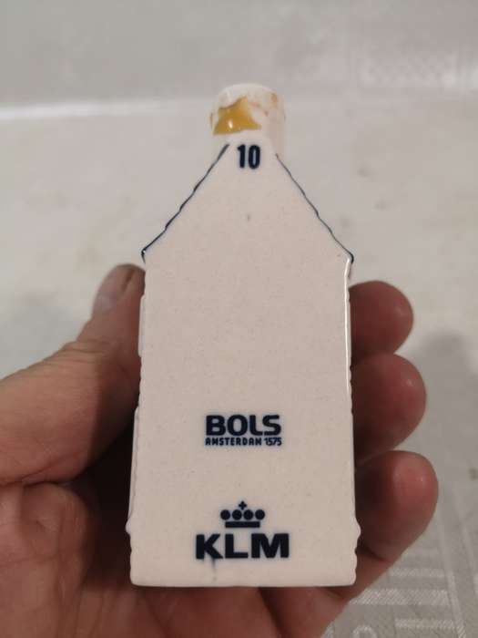 KLM Airlines Blue Delft Ceramic House No 10 By BOLS