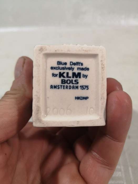 KLM Airlines Blue Delft Ceramic House No 10 By BOLS