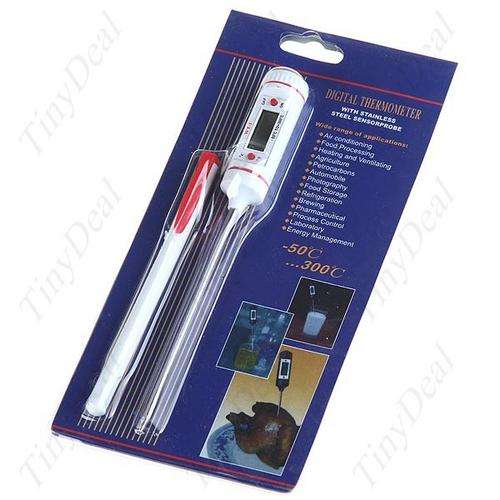 LCD Digital Cooking Food Probe Meat Thermometer