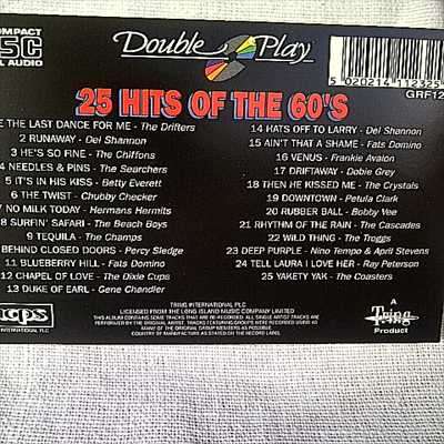 25 Hits of the 60s : Various Artists : CD