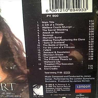 Braveheart : Original Motion Picture Soundtrack ( CD FOR SALE )