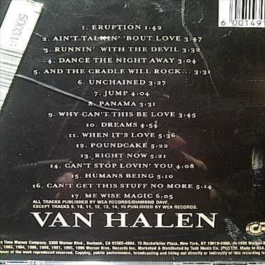 Van Halen : Best of Volume One : CD