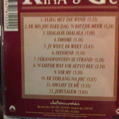 Rina and Ge : Rina Hugo and Ge Korsten : CD