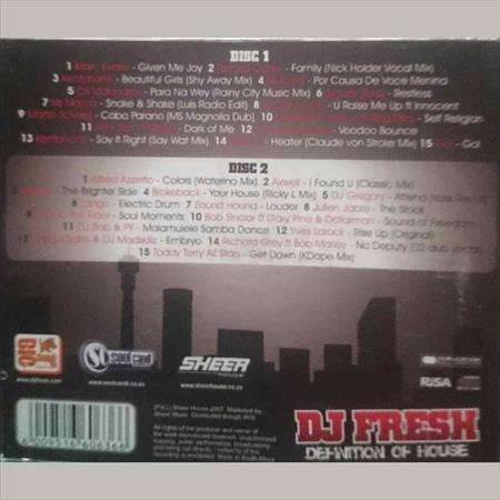 DJ Fresh : Definition of House 4 : 2 CD Set (CD for sale)