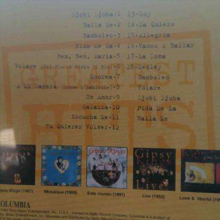 Gipsy Kings : Greatest Hits  (CD for sale)