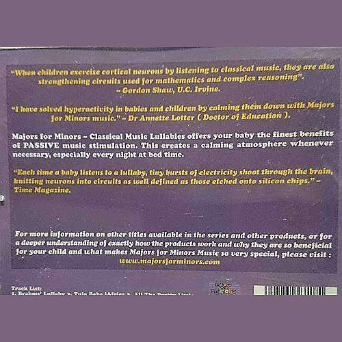 Majors for Minors In Tune with Sleep : Symphony of Sleep : Vol 2 : CD
